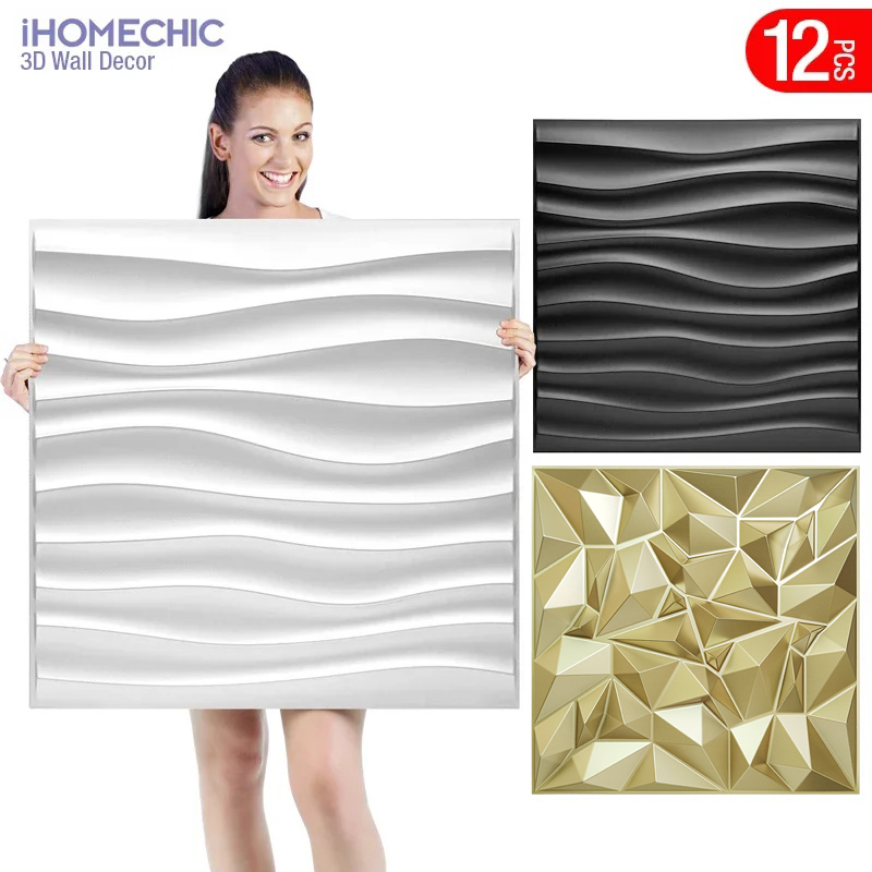 Pvc Panel Background - 12 sztuk, panele ściennne 3D o